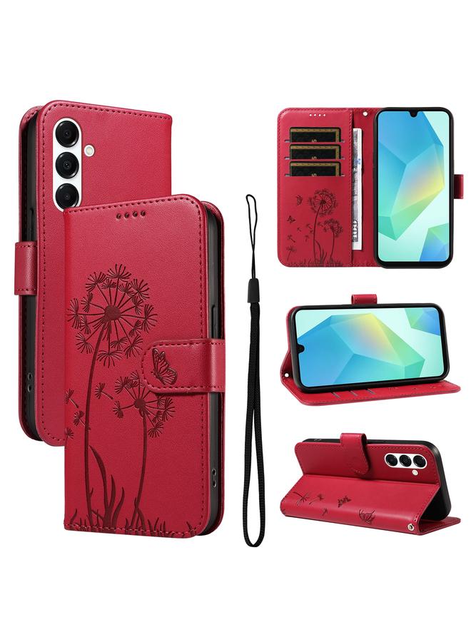 اس-توب جراب لهاتف Samsung Galaxy A26 5G Global من الجلد المنقوش بنقوش الهندباء - Image 1