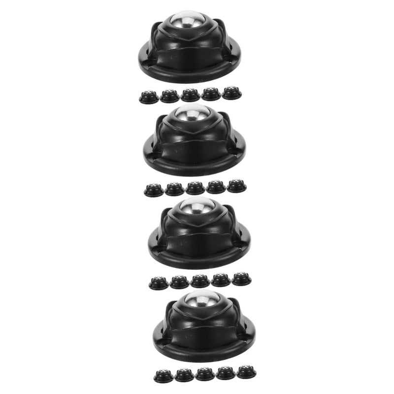PartyKindom 4 Pack Adhesive Backing Appliance Wheels For Furniture Storage Easy Installation - Image 1