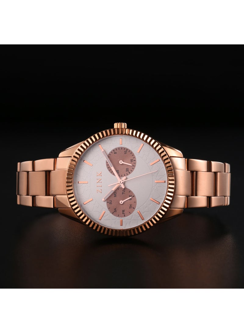 ZINK Women's Rose Gold Watch, Stainless Steel | ZK128L2SS-10 - Image 4