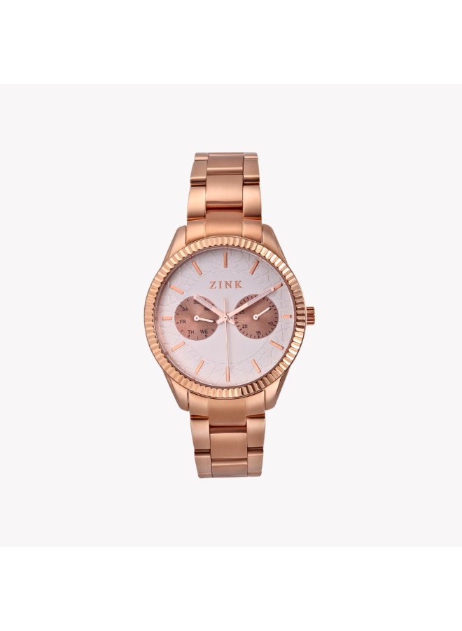 ZINK Women's Rose Gold Watch, Stainless Steel | ZK128L2SS-10 - Image 1