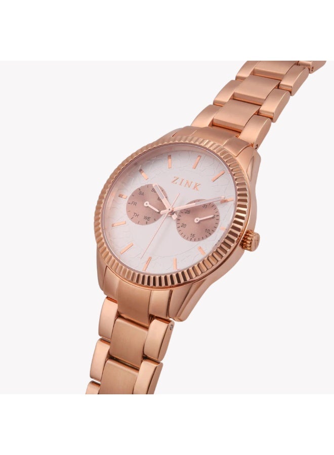 ZINK Women's Rose Gold Watch, Stainless Steel | ZK128L2SS-10 - Image 2