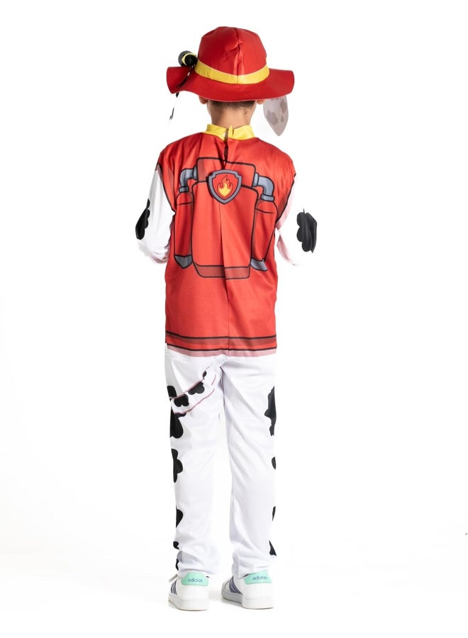 Ciao Paw Patrol Marshall Costume 3-4 Years | Toddler Cartoon Character Fancy Dress Complete Disguise Outfit | Kids Fire Pup Jumpsuit - Image 4