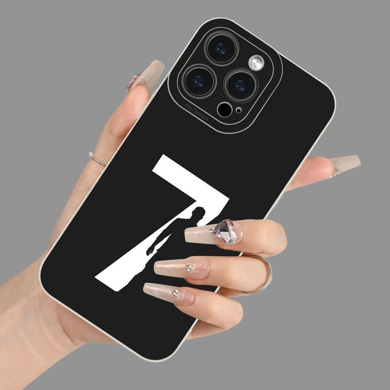 Phone Case Figure 7 Silhouette Full Coverage Drop Proof 2D Printed Elegant Design Anti Yellowing Durable Scratch Resistant Suitable For IPhone 16 Pro Mixed Color 1 - Image 5
