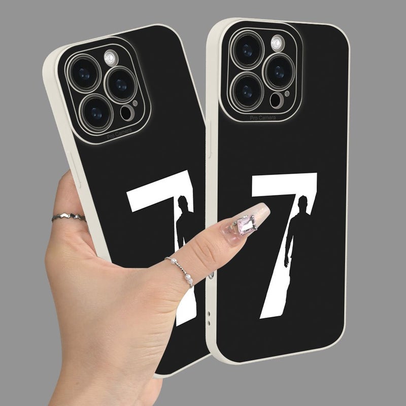 Phone Case Figure 7 Silhouette Full Coverage Drop Proof 2D Printed Elegant Design Anti Yellowing Durable Scratch Resistant Suitable For IPhone 16 Pro Mixed Color 1 - Image 3