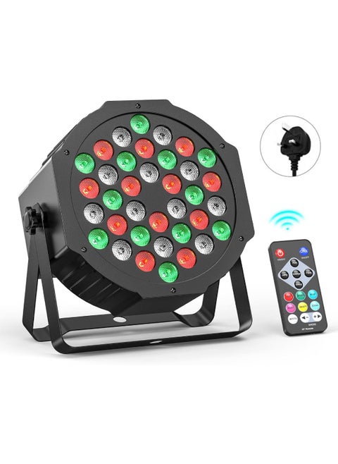 إضاءة المسرح RGB 36 LED Dj Par Lighting للأحداث الصوت المنشط عن بعد والتحكم DMX ضوء الديسكو RGB Disco Par Light لحفلات الزفاف والحفلات والحفلات الموسيقية والمهرجانات متعددة الأوضاع تعمل بالديكور ضوء 3 دبابيس