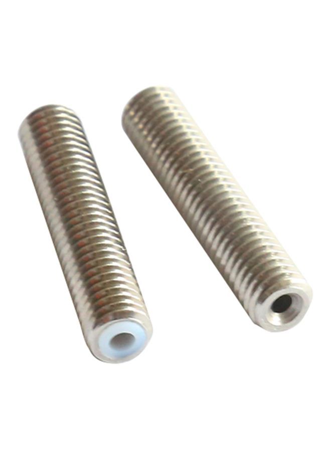 NIBEMINENT 2-Piece Stainless Steel Teflon Tube 40millimeter Silver  - Image 1