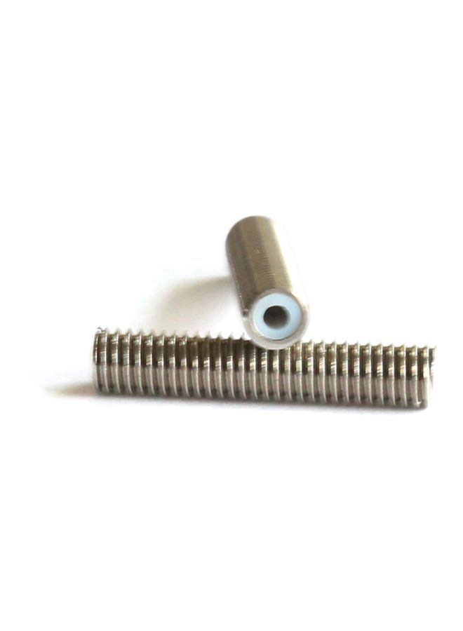NIBEMINENT 2-Piece Stainless Steel Teflon Tube 40millimeter Silver  - Image 2