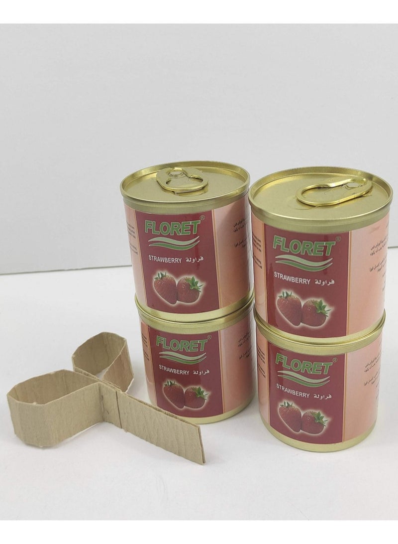 معطر سائل إمريكي فلوريت 4 قطع برائحة الفراولة