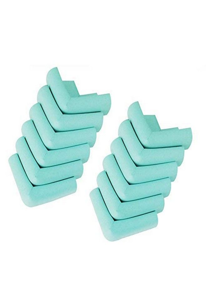 Pack Of 12 Cyan Thick Baby Child Infant Kids Safety Safe Table Desk Corner Edge Cushions Guard Protectos