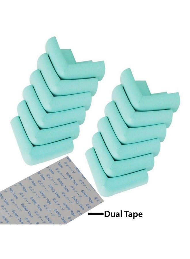 Pack Of 12 Cyan Thick Baby Child Infant Kids Safety Safe Table Desk Corner Edge Cushions Guard Protectos