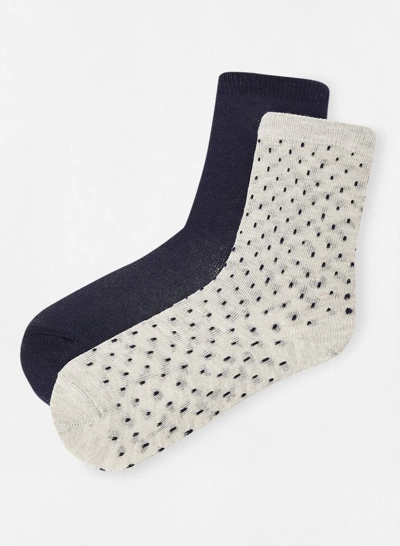 MANGO Youth Dotted Socks