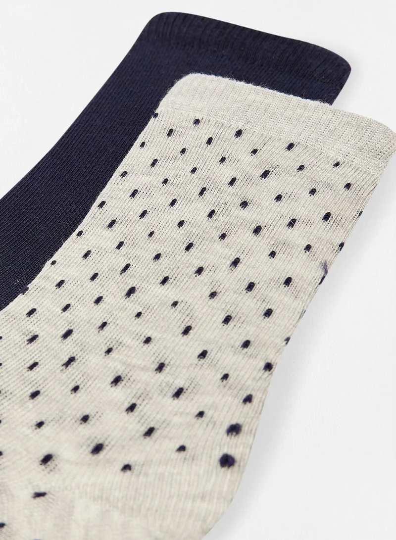 MANGO Youth Dotted Socks