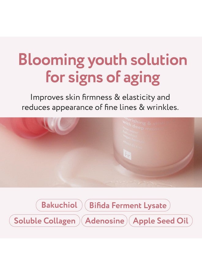 Face Republic Blooming Forever Rosé Serum 45Ml Rose Water Bakuchiol Revitalizing & Rejuvenating Wrinkle Care Firm And Elastic Skin Vegan Korean Skincare - Image 3