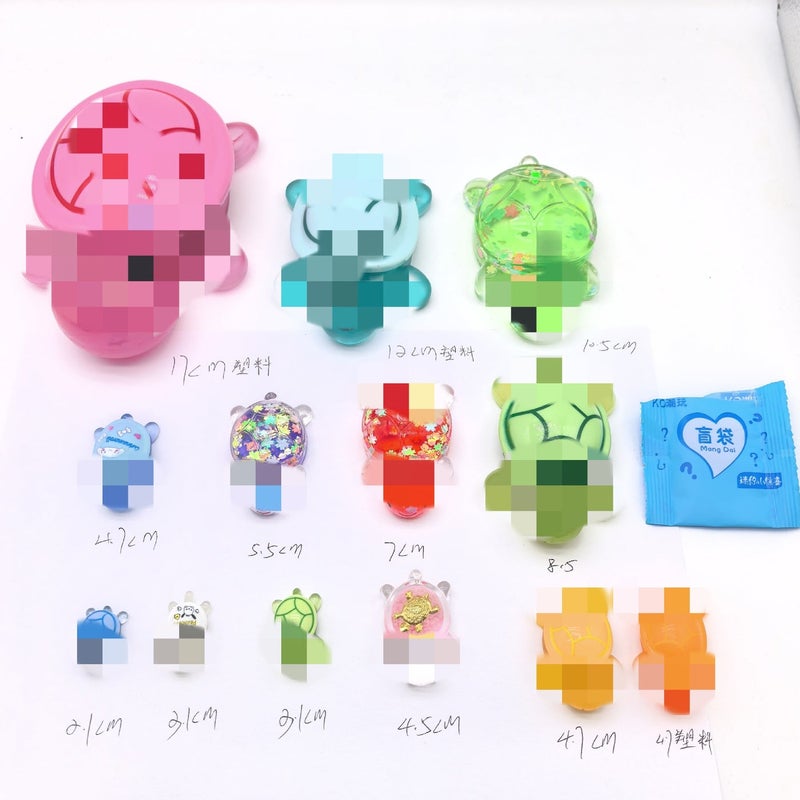 Turtle Resin Craft Blind Box Toy Plastic 4.7cm turtle 【bag】