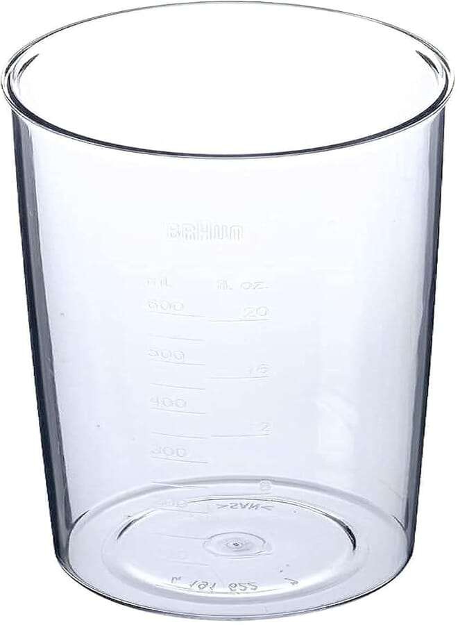 Braun Spare Parts - Braun Measuring Cup for MultiQuick Hand blender 600 ml BPA-free Plastic Beaker, Non-Retail Packaging