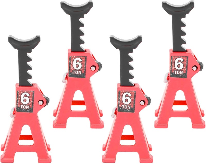 SUNGOOYUE Mini Jack Stand, Adjustable Aluminum Alloy RC Car Stand with Polished Surface, for 1/24 SCX24 1/18 and Other RC Cars (Red) - Image 3