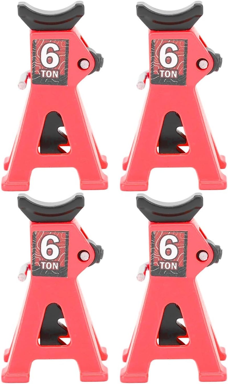 SUNGOOYUE Mini Jack Stand, Adjustable Aluminum Alloy RC Car Stand with Polished Surface, for 1/24 SCX24 1/18 and Other RC Cars (Red) - Image 4