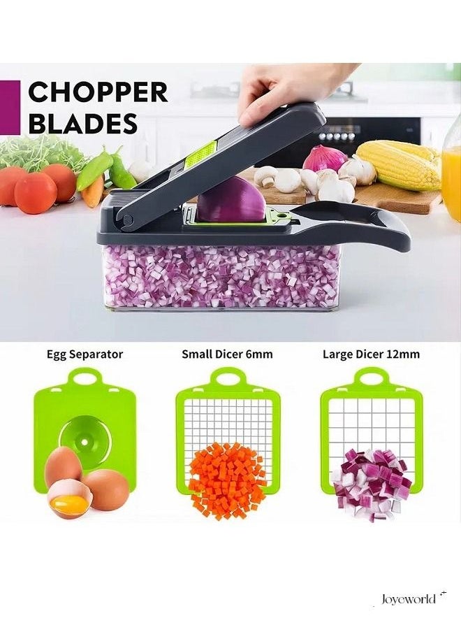 Joyeworld - Multifunctional Vegetable Onion Chopper Slicer and Dicing Machine - Image 1