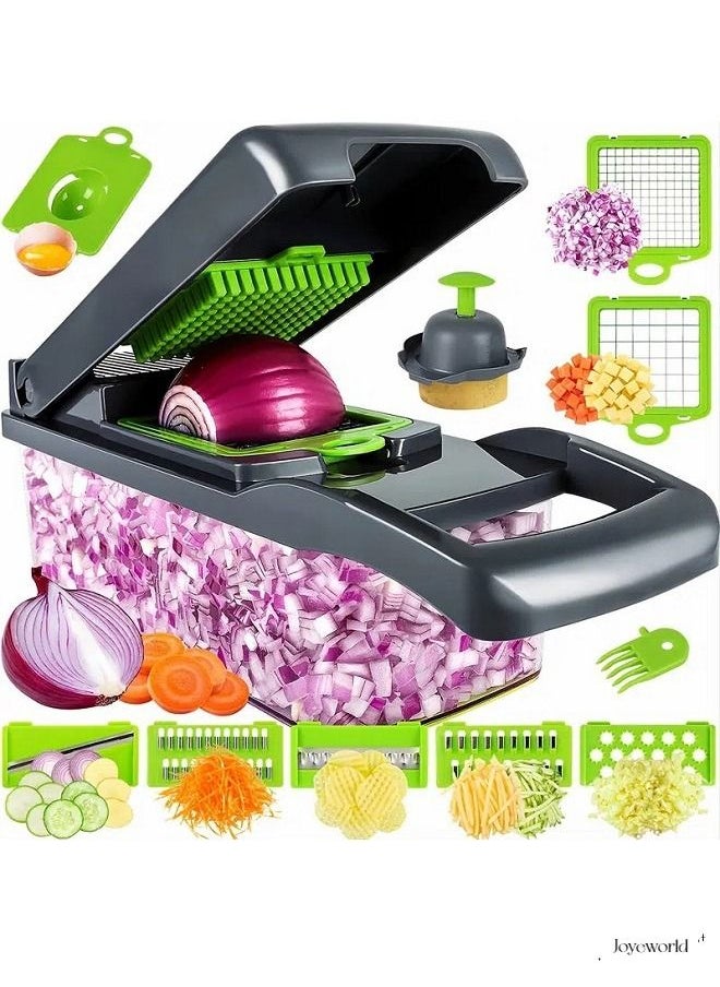 Joyeworld - Multifunctional Vegetable Onion Chopper Slicer and Dicing Machine - Image 1