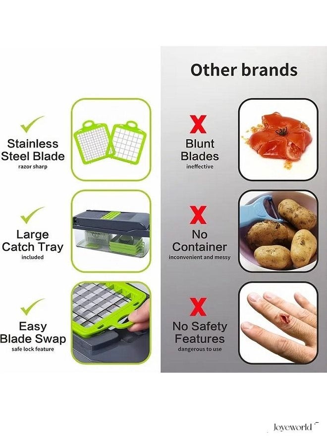 Joyeworld - Multifunctional Vegetable Onion Chopper Slicer and Dicing Machine - Image 1