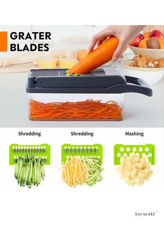 Joyeworld - Multifunctional Vegetable Onion Chopper Slicer and Dicing Machine - Image 1