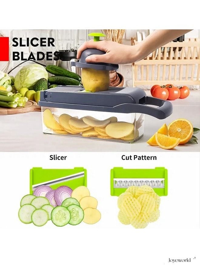 Joyeworld - Multifunctional Vegetable Onion Chopper Slicer and Dicing Machine - Image 1