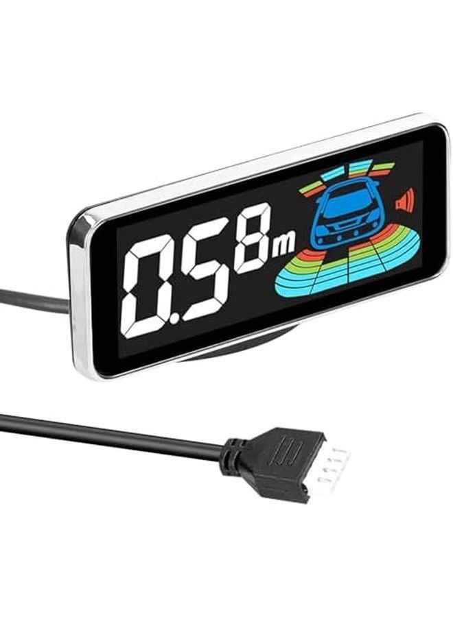 أسود 8 قطع أجهزة استشعار لوقوف السيارات رادار عكسي خلفي بشاشة LCD وإنذار صوتي - Image 5