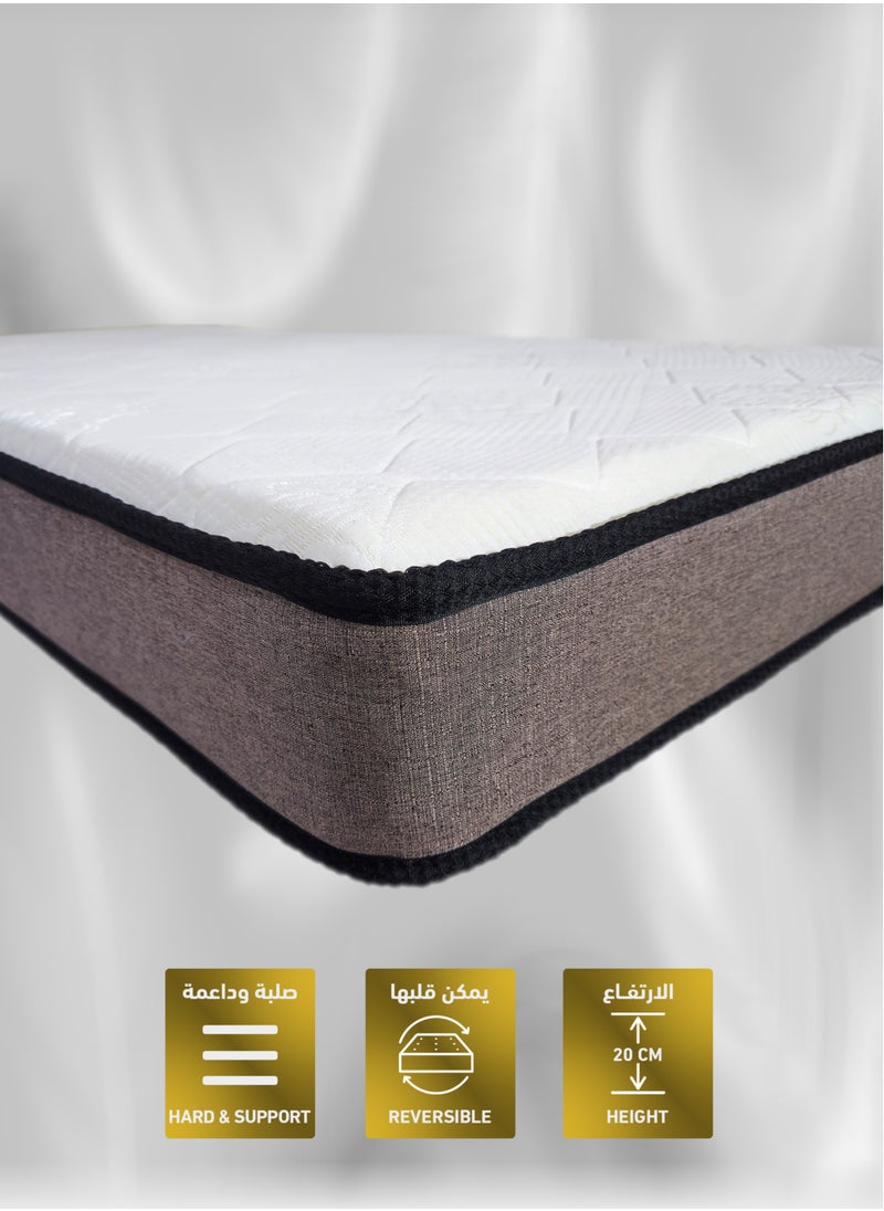 Art Comfort SKYTOP | Orthopedic Back Support Mattress with Enhanced Spinal Alignment – 3-Layer Foam for Ultimate Comfort and Healthy Sleep, 200x120x20CM  - Image 1