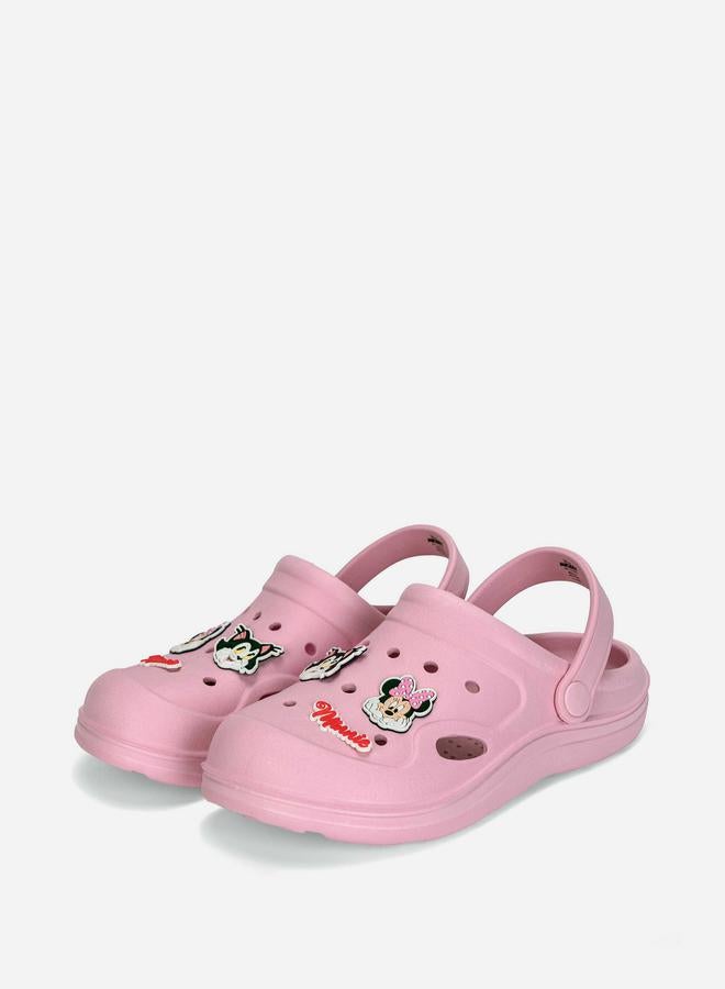 Comic Kicks by UrbanHaul Comic Kicks by UrbanHaul Minnie Mouse Applique Detail Clogs with Backstrap - Image 3