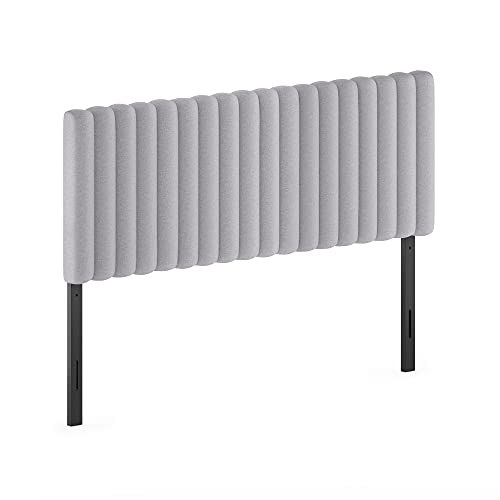 Furinno Roanne Upholstered Tufted Headboard Queen Glacier