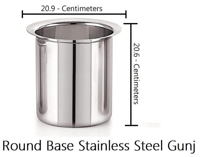 Bartan Star غونج عميق من الفولاذ المقاوم للصدأ من بارتان ستار للطهي والتقديم (3 لترات) - Image 2