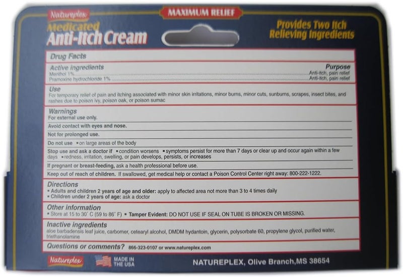 Natureplex Maximum Relief Medicated Anti-Itch Cream 12 Pack - Image 4