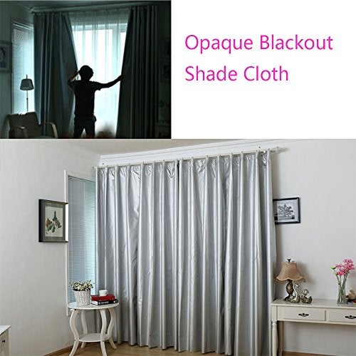 David accessories Blackout Drapery Shade Fabric Black and Silver 100 Percent Shading Light Waterproof Sunshade Cloth Light Weight (10Yards) - Image 5
