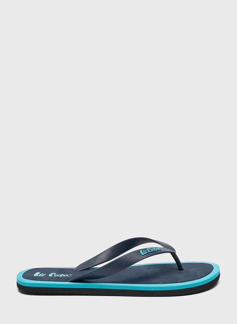Lee Cooper Logo One Strap Flip Flops