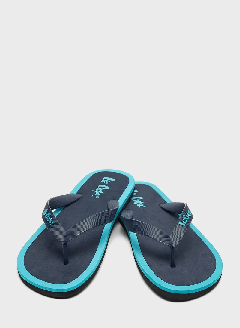 Lee Cooper Logo One Strap Flip Flops