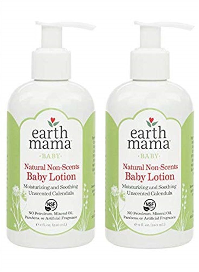 لوشن أطفال طبيعي بدون روائح مع كاليندولا عضوية، 8 أونصة سائلة (عبوتين)