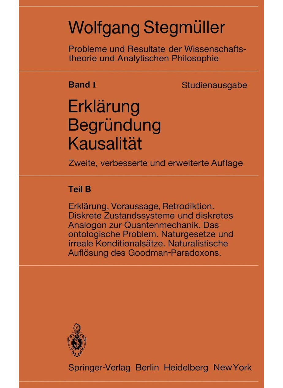 Erklärung, Voraussage, Retrodiktion Diskrete Zusta 