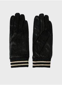 ONLY Glitter Cuff Leather Gloves  - Image 2