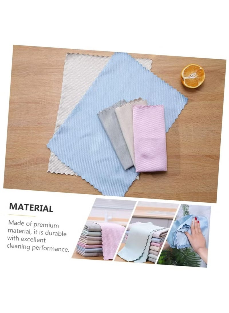 3-Piece Set Of Fish Scale Ultra-Fine Fiber Cloth, 25 * 25cm, Nano Level Non-Woven Fabric, Suitable For Glass, Windows, Mirrors, Screens, Kitchens  - Image 2