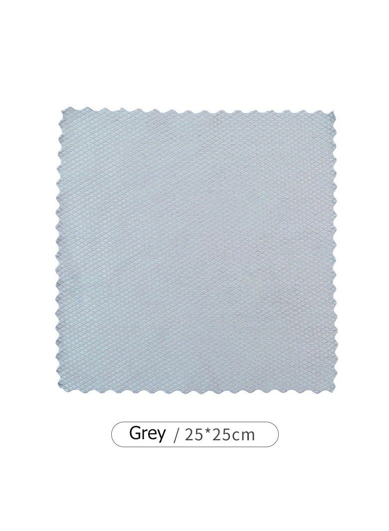 3-Piece Set Of Fish Scale Ultra-Fine Fiber Cloth, 25 * 25cm, Nano Level Non-Woven Fabric, Suitable For Glass, Windows, Mirrors, Screens, Kitchens  - Image 1