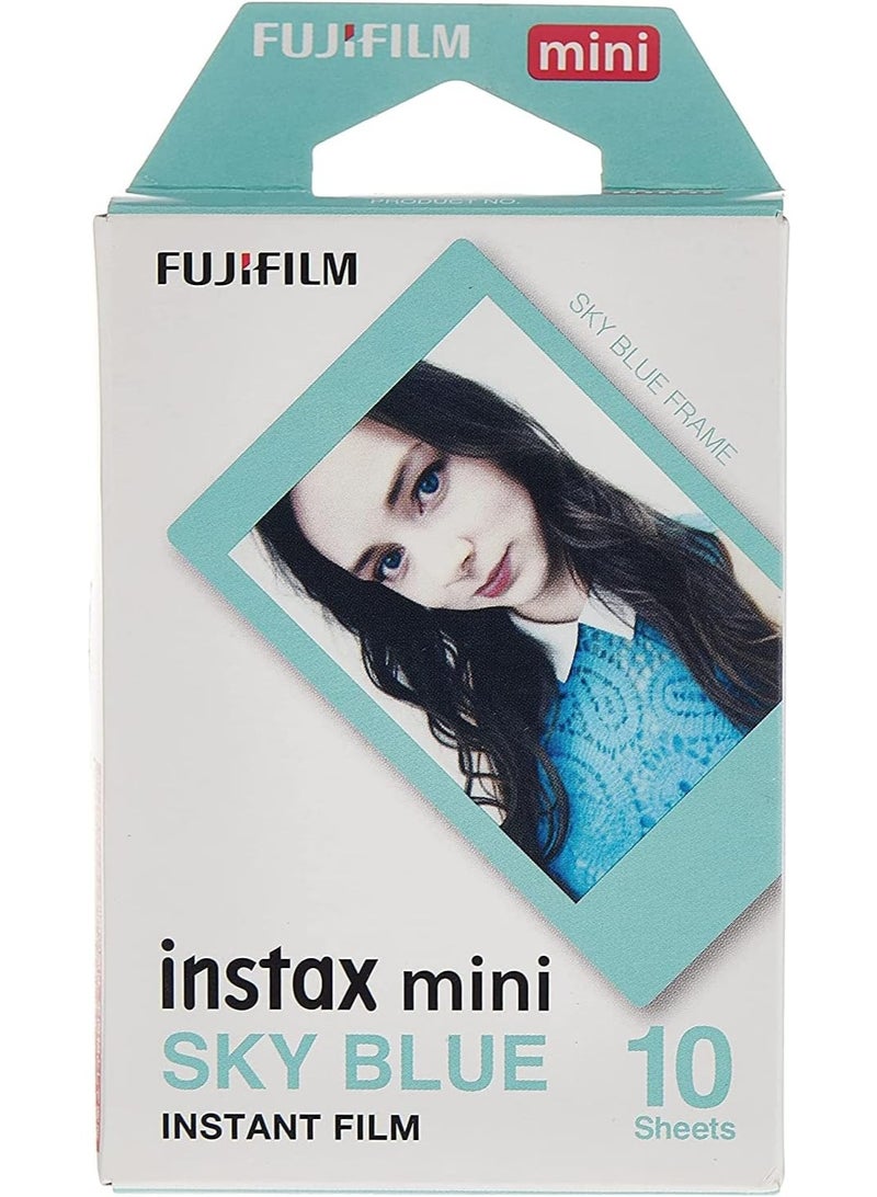 FUJIFILM Instax mini Sky Blue Film {10 Exposures} - Image 1