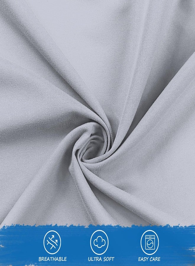 Coldwind Nap Mat Sheet 24" x 48" x 4" Fitted Elastic Corners Preschool Day Care Rest Nap Mat Cover, Soft & Breathable Baby Sheets for Regalo My Cot Portable Toddler Bed and Joovy Travel Cot, Gray - Image 2