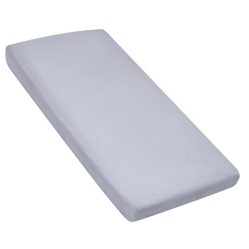 Coldwind Nap Mat Sheet 24" x 48" x 4" Fitted Elastic Corners Preschool Day Care Rest Nap Mat Cover, Soft & Breathable Baby Sheets for Regalo My Cot Portable Toddler Bed and Joovy Travel Cot, Gray - Image 1