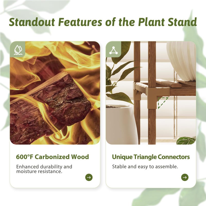 GENTINGBRO Plant Stand Indoor with Grow Lights for Indoor Plants 62.2'' Tall Plant Shelf 12 Tiers Sturdy Plant Rack for Plants Dispaly for Living Room Garden Patio Decor - Image 5