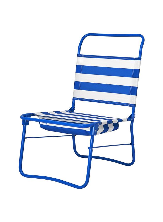 Green Tiger Beach Chair, Blue/White - Image 1