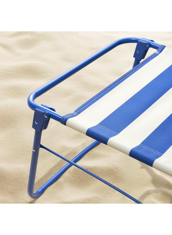 Green Tiger Beach Chair, Blue/White - Image 2