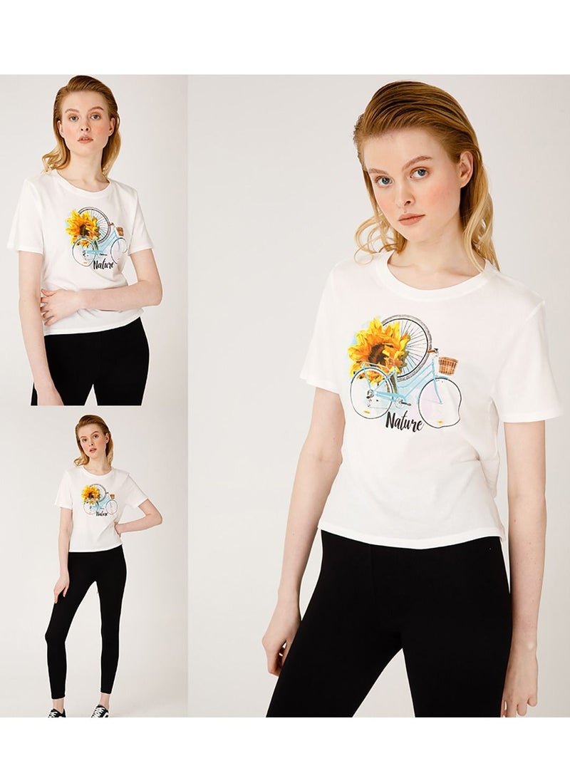 Biggdesign Women's T-Shirt Printed Short Sleeve Soft Cotton Casual  - Image 4