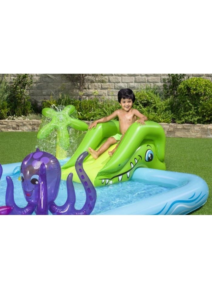 بست واي بيست واي (53052) مركز ألعاب حوض أسماك رائع للأطفال، 2.39 متر × 2.06 متر × 86 سم - Image 4