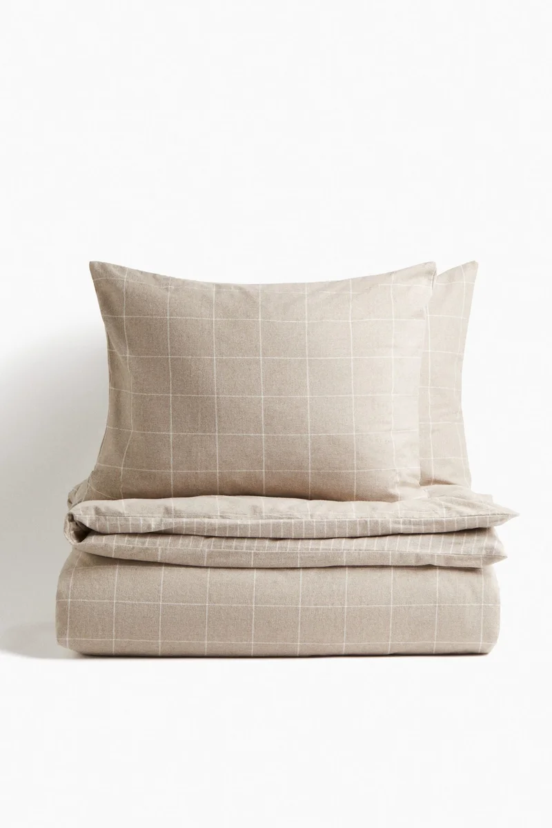 H&M Flannel duvet cover set