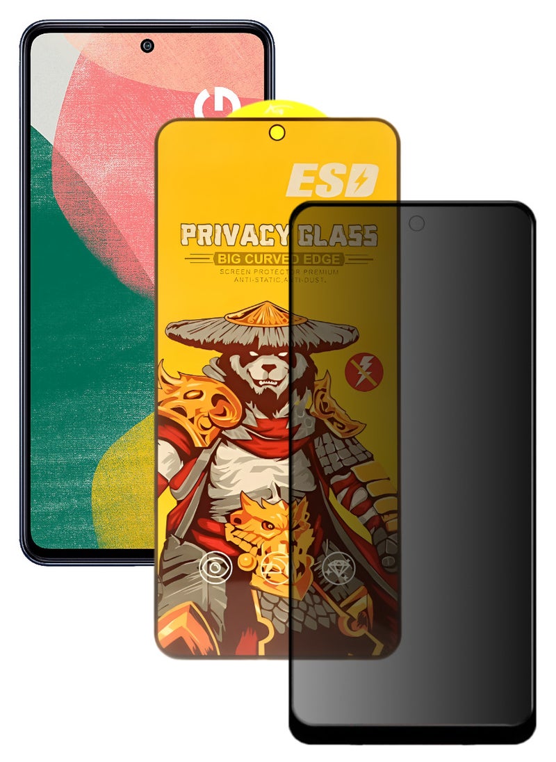 ESD Tempered Dustproof Privacy Glass Screen Protector Compatible For Samsung Galaxy F54 5G - Image 1